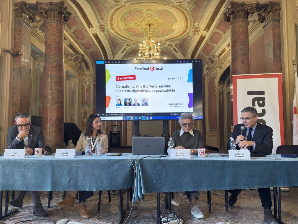 Aurelio Ravarini, Colin Porlezza, Laura Amigo e Roberta Bertolini.